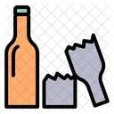 Broken Bottle Crime Scene Broken Icon