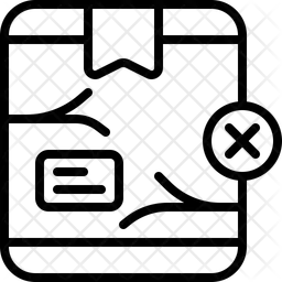 깨진 상자  아이콘