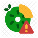 Broken Brake Disc Simple Icon