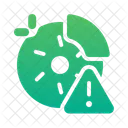 Broken Brake Disc Simple Icon