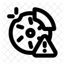 Broken Brake Disc Simple Icon