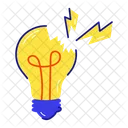 Broken Bulb Electric Bulb Fuse Bulb Icon