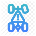 Broken car foot  Icon