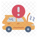 Broken Car Engine Warning Failure Icon