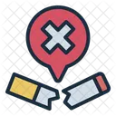 Broken Cigarette Cigarette Quit Smoking Icon