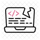 Broken Code Coding Development Icon