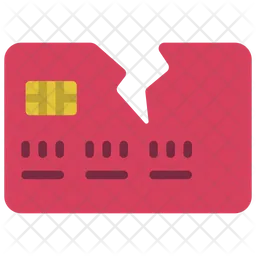 Broken Credit Card  Icon