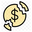 Broken Dollar  Icon