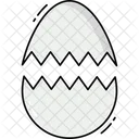 Broken Egg Egg Easter Icon