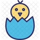 Broken Egg Chick Easter Icon