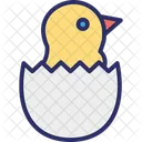 Broken Egg Chick Easter Icon