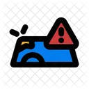 Broken Steering Wheel Simple Icon