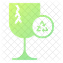 Broken Glass Glass Recycling Icon