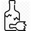 Broken Glass Bottle  Icon