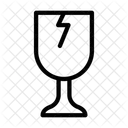 Fragile Broken Glass Icon