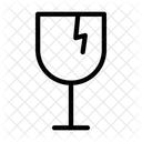 Fragile Broken Glass Icon