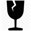 Broken Glass Fragile Logistics Icon