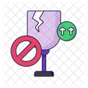 Broken Glass Fragile Glass Icon