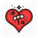Heart Bandage Patch Icon