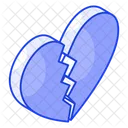 Broken Heart Shattered Icon