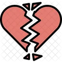 Broken Heart Love Romance Icon