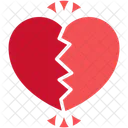 Broken Heart Heart Love Icon