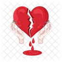 Broken Heart Heart Love Icon