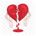 Broken Heart Heart Love Icon