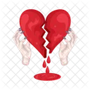 Broken Heart Heart Love Icon