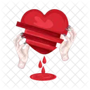 Broken Heart Heart Love Icon