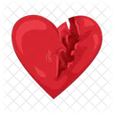 Broken Heart Heart Love Icon