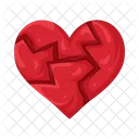 Broken Heart Heart Love Icon