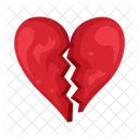 Broken Heart Heart Love Icon