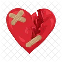 Broken Heart Heart Love Icon