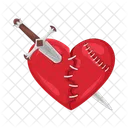 Broken Heart Heart Love Icon