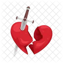 Broken Heart Heart Love Icon