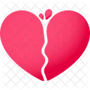 Broken Heart Heart Love Icon
