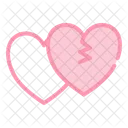 Broken Heart Love Romance Icon