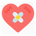 Broken Heart Bandage Heart Icon