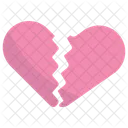 Broken Heart Love Heart Icon