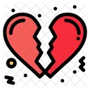 Broken Heart Love Icon