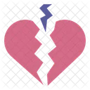 Broken Heart Love Breakup Icon