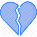 Broken Heart Love Heart Icon
