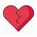 Broken Heart Logo Icon