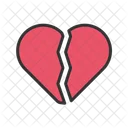 Broken Heart Relationship Couple Icon