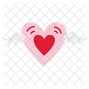 Broken Heart Pink Valentine Icon