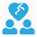 Broken Heart Heart Valentine Icon