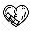 Heart Bandage Patch Icon