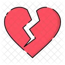 Broken Heart Heart Love Icon