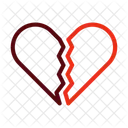 Broken Heart Heart Love Icon